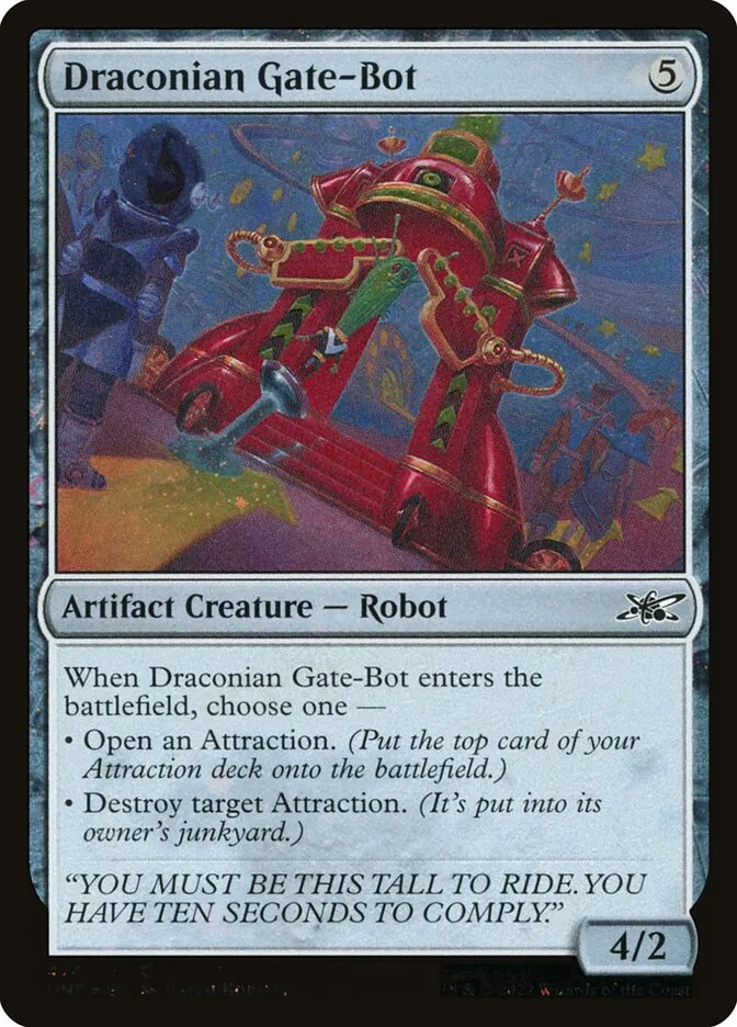 2022 Unfinity Draconian Gate-Bot common #474 common card image