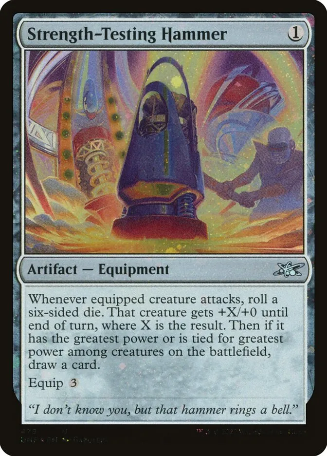 2022 Unfinity Strength-Testing Hammer [Galaxy Foil] uncommon #479 uncommon card image