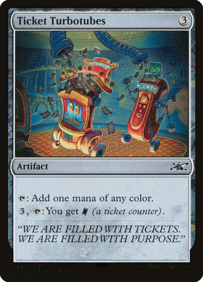 2022 Unfinity Ticket Turbotubes #480 common card image