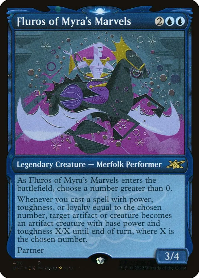 2022 Unfinity Fluros of Myra's Marvels #498 rare card image