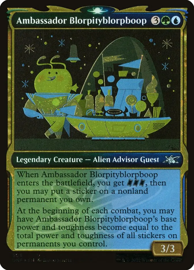 2022 Unfinity Ambassador Blorpityblorpboop #505 uncommon card image