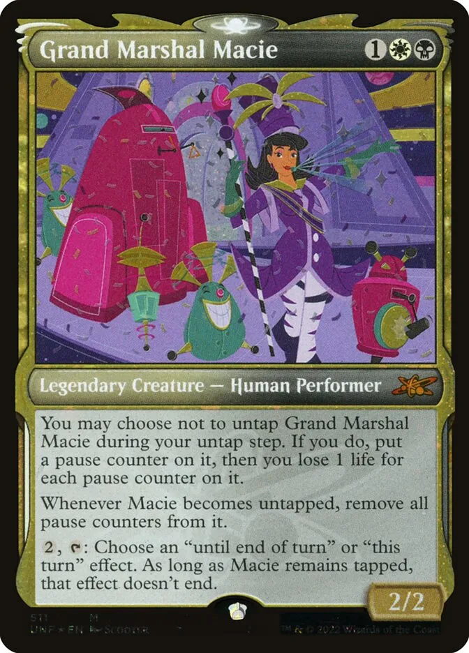 2022 Unfinity Grand Marshal Macie #511 mythic card image