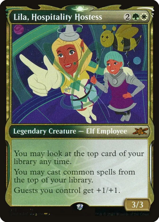 2022 Unfinity Lila, Hospitality Hostess #513 mythic card image