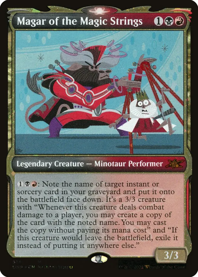 2022 Unfinity Magar of the Magic Strings #514 mythic card image