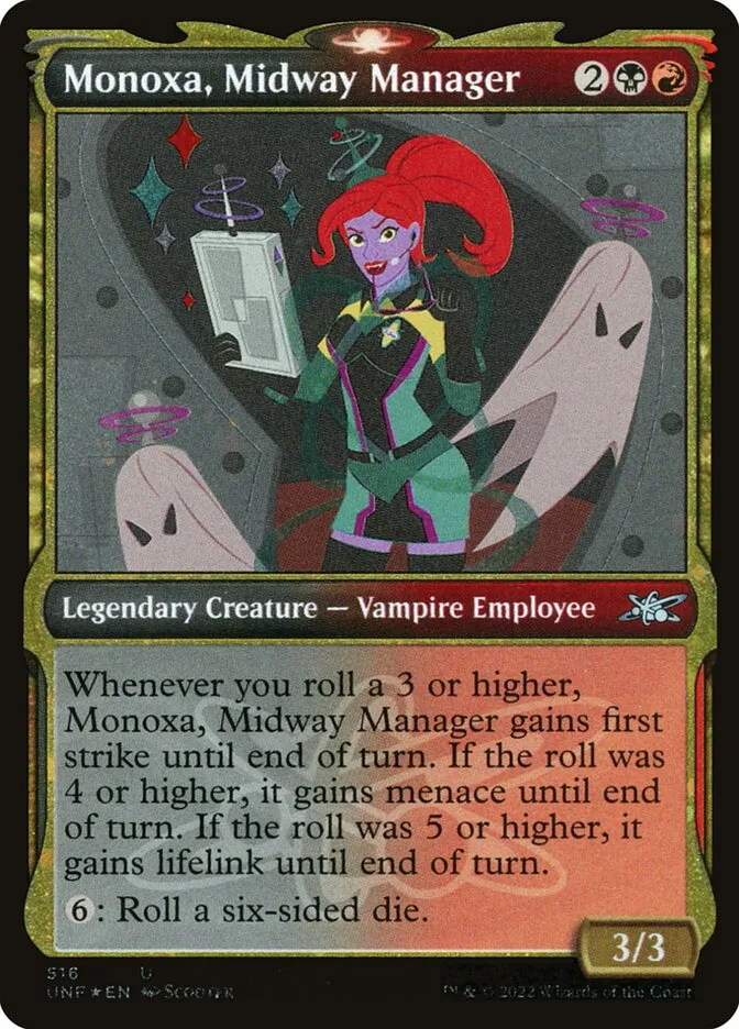 2022 Unfinity Monoxa, Midway Manager uncommon #516 uncommon card image