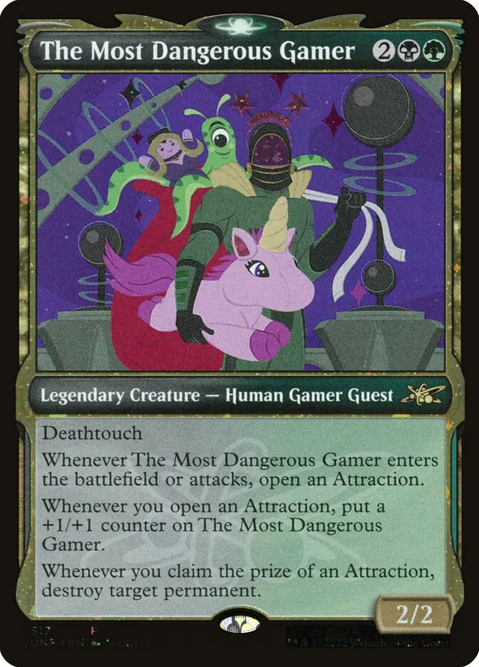 2022 Unfinity The Most Dangerous Gamer #517 rare card image