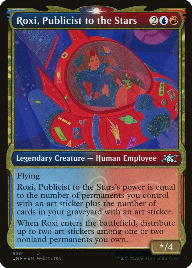 2022 Unfinity Roxi, Publicist to the Stars #520 uncommon card image