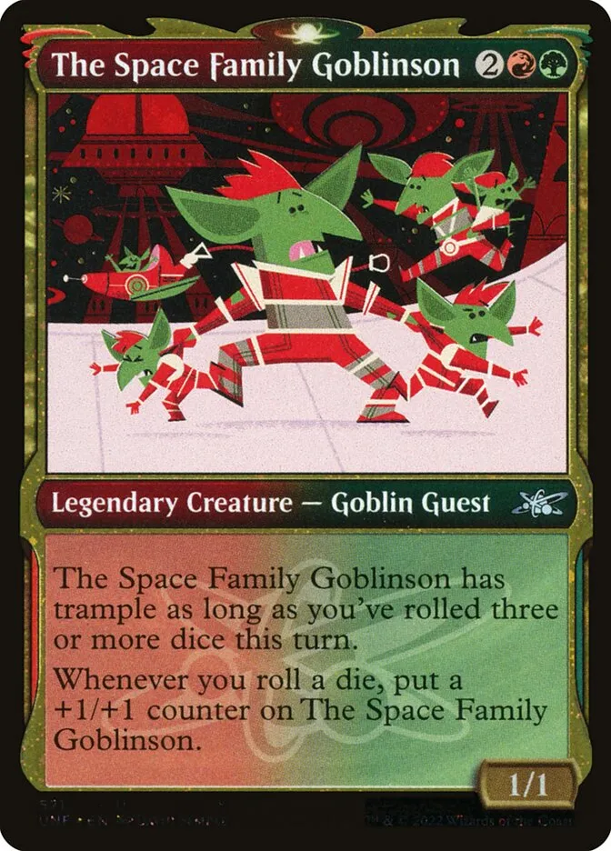 2022 Unfinity The Space Family Goblinson #521 uncommon card image