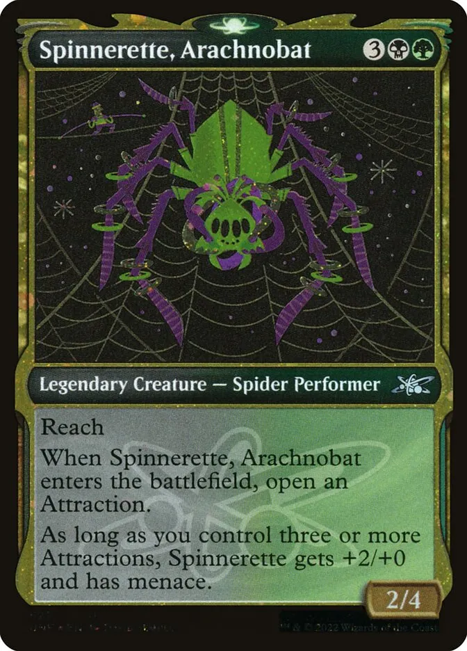 2022 Unfinity Spinnerette, Arachnobat uncommon #522 uncommon card image