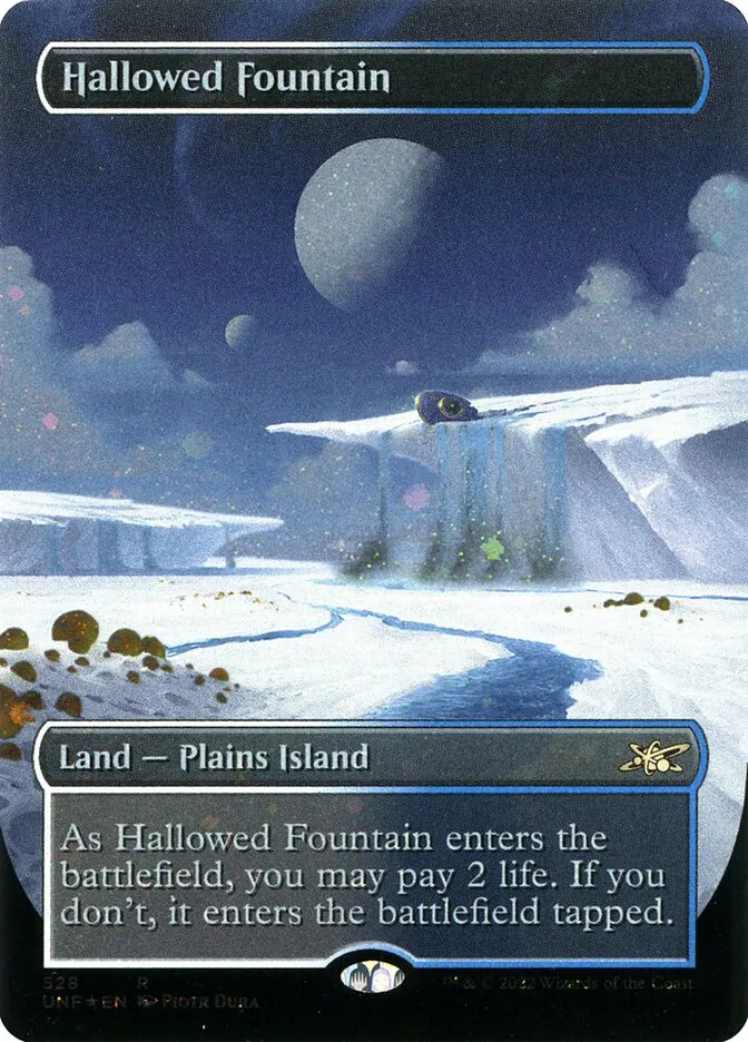 2022 Unfinity Hallowed Fountain [Galaxy Foil] rare #528 rare card image