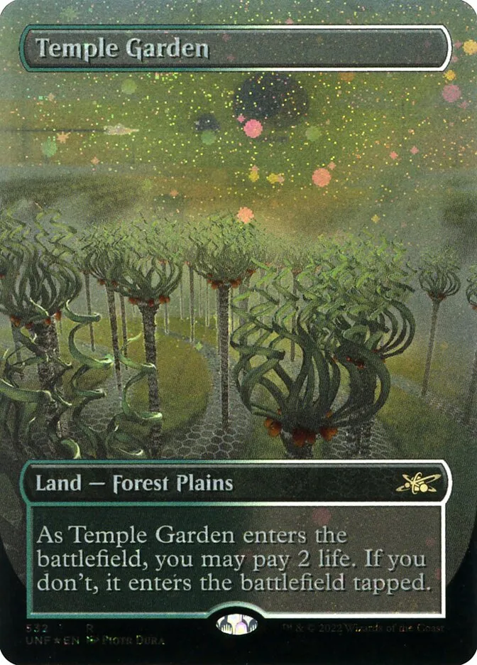 2022 Unfinity Temple Garden [Galaxy Foil] rare #532 rare card image