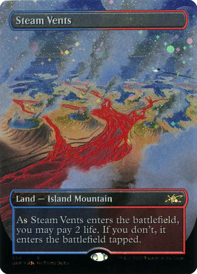 2022 Unfinity Steam Vents [Galaxy Foil] rare #534 rare card image