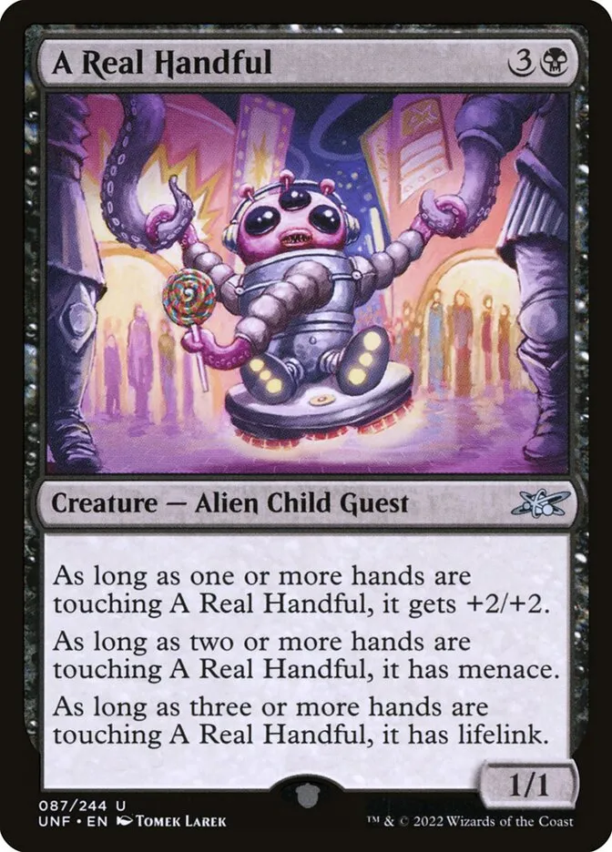 2022 Unfinity A Real Handful uncommon #87 uncommon card image