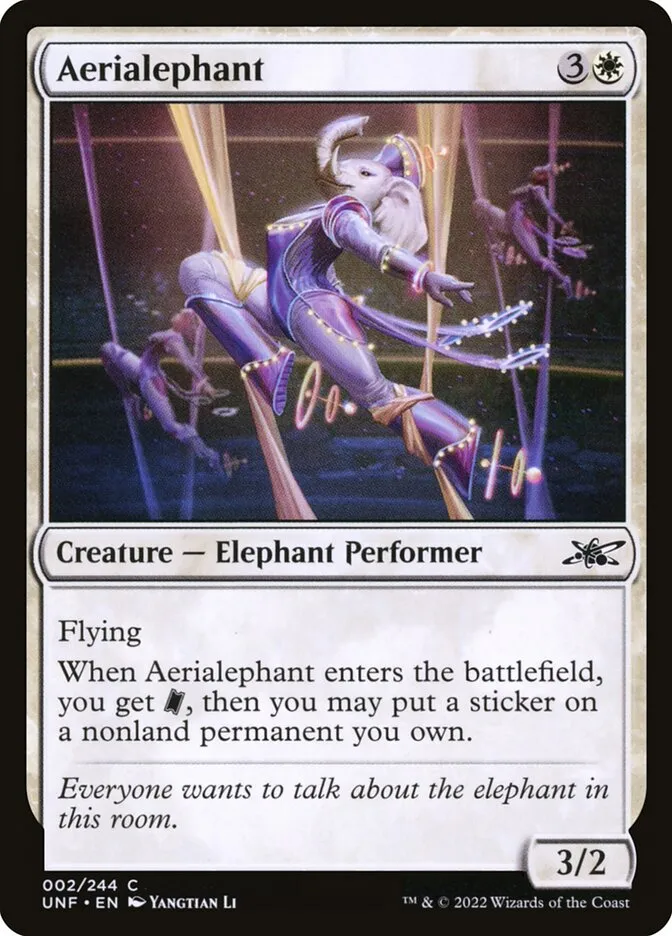 2022 Unfinity Aerialephant common #2 common card image