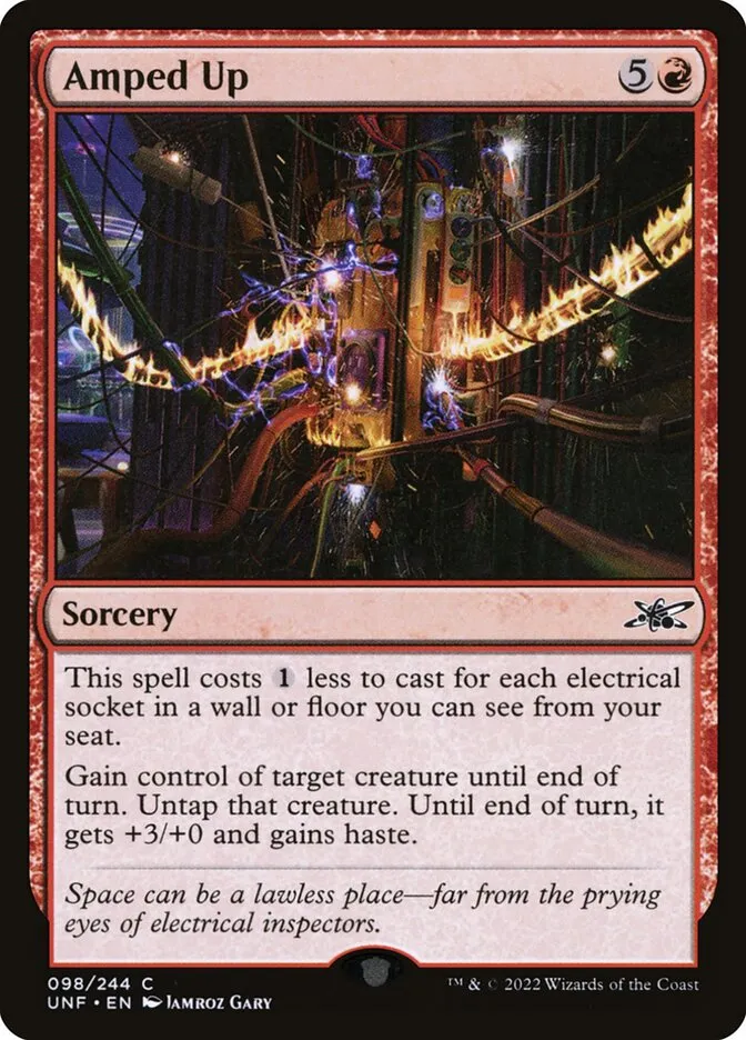 2022 Unfinity Amped Up common #98 common card image