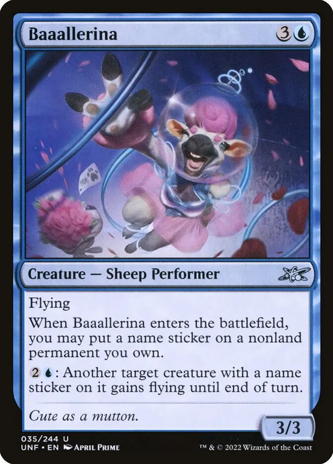 2022 Unfinity Baaallerina uncommon #35 uncommon card image