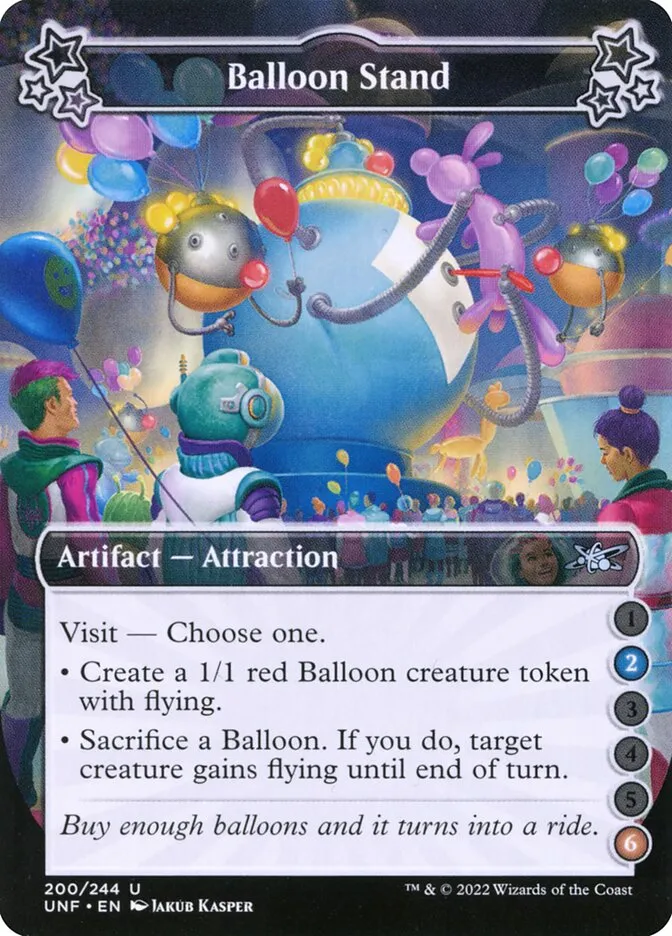 2022 Unfinity Balloon Stand uncommon #200a uncommon card image
