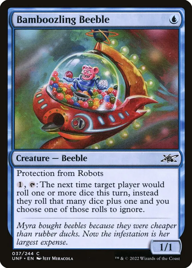 2022 Unfinity Bamboozling Beeble common #37 common card image