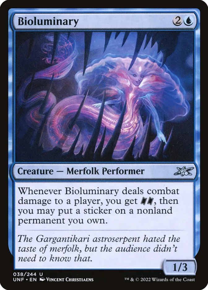 2022 Unfinity Bioluminary uncommon #38 uncommon card image