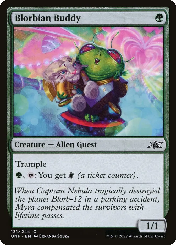 2022 Unfinity Blorbian Buddy common #131 common card image
