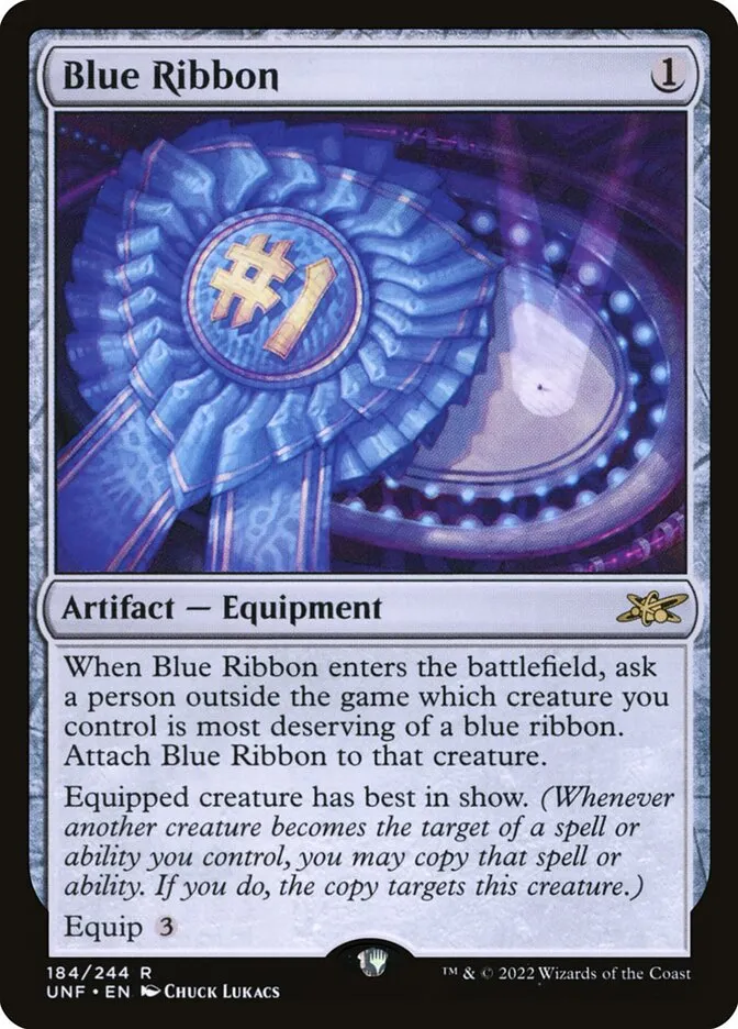 2022 Unfinity Blue Ribbon #184 rare card image