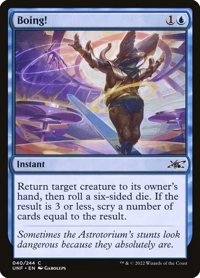 2022 Unfinity Boing! common #40 common card image