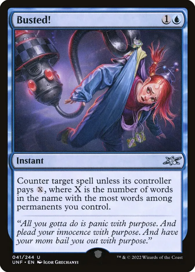 2022 Unfinity Busted! uncommon #41 uncommon card image