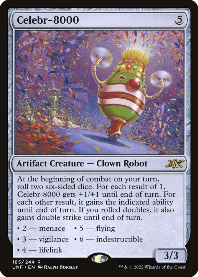 2022 Unfinity Celebr-8000 #185 rare card image