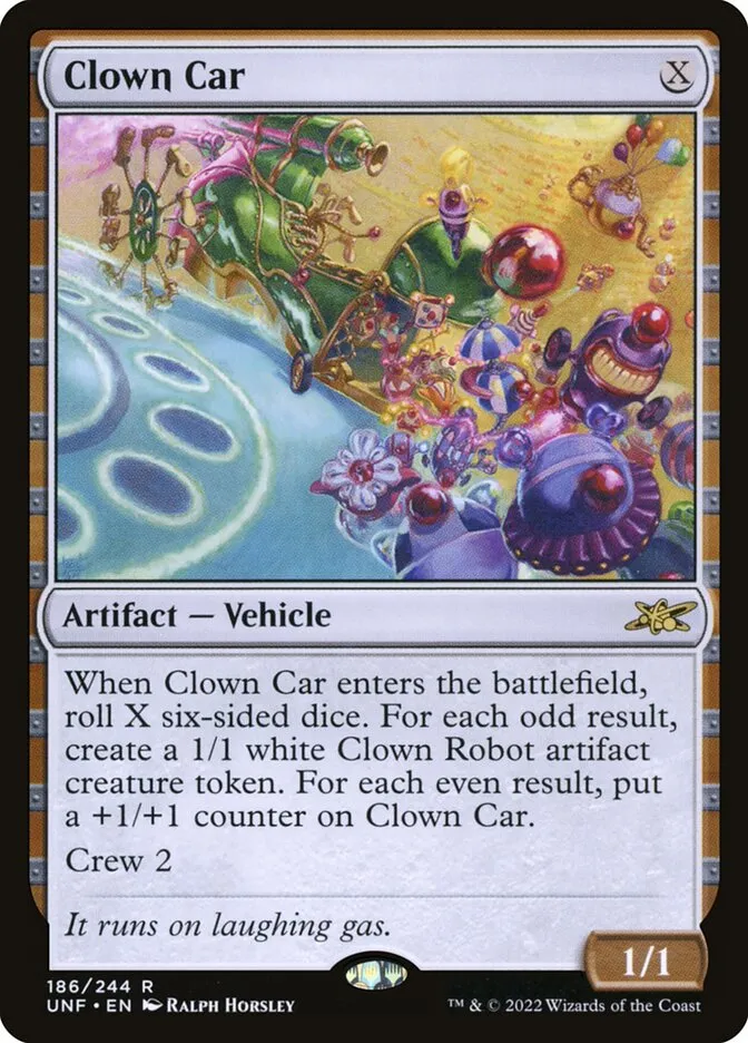 2022 Unfinity Clown Car #186 rare card image