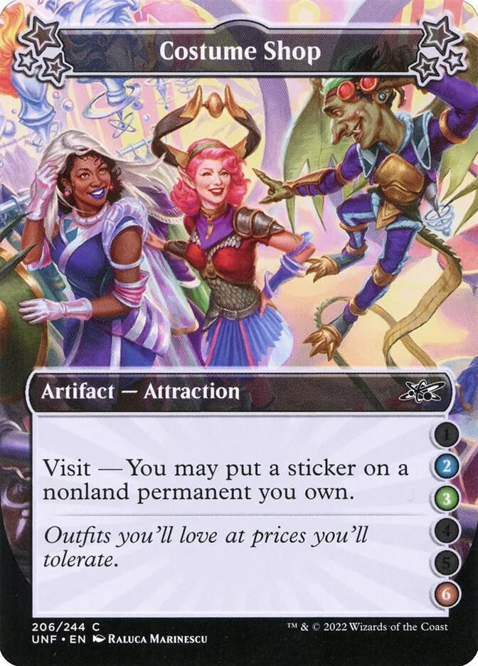 2022 Unfinity Costume Shop #206a common card image