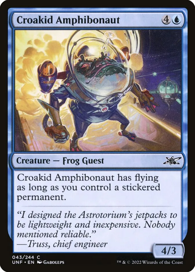 2022 Unfinity Croakid Amphibonaut #43 common card image