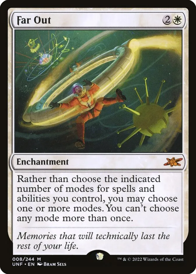 2022 Unfinity Far Out mythic #8 mythic card image
