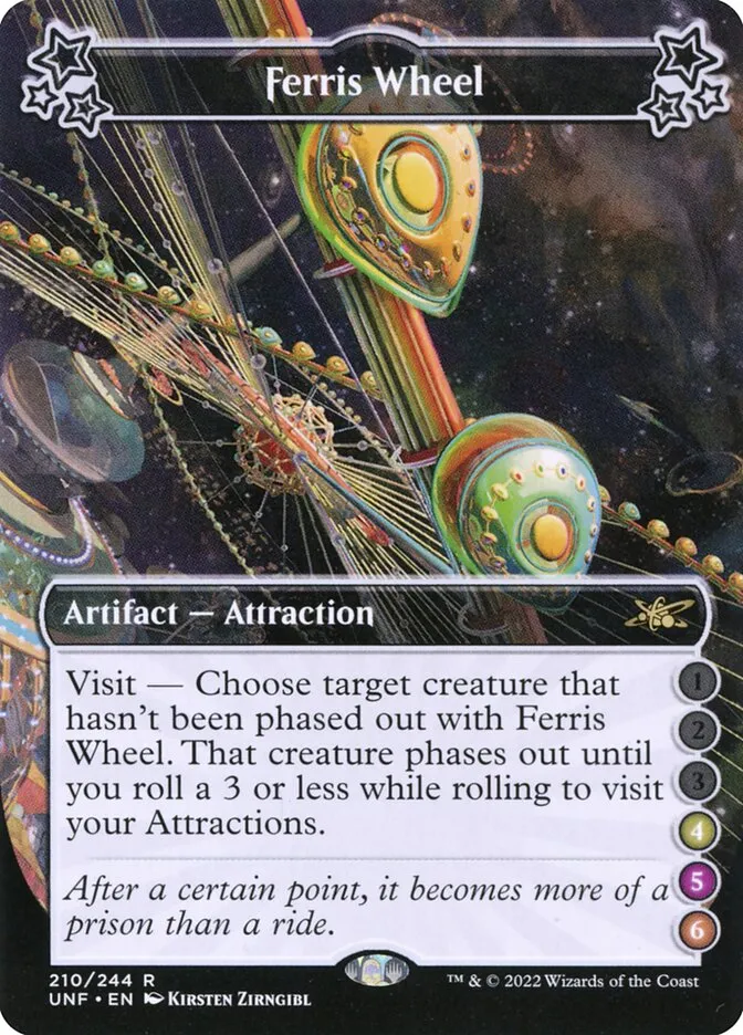 2022 Unfinity Ferris Wheel #210 rare card image