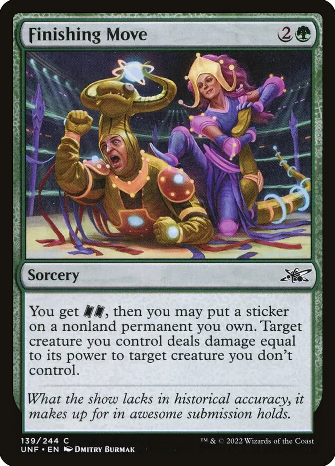 2022 Unfinity Finishing Move common #139 common card image