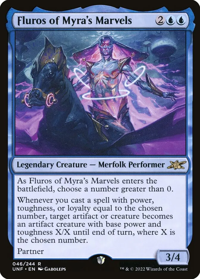 2022 Unfinity Fluros of Myra's Marvels #46 rare card image