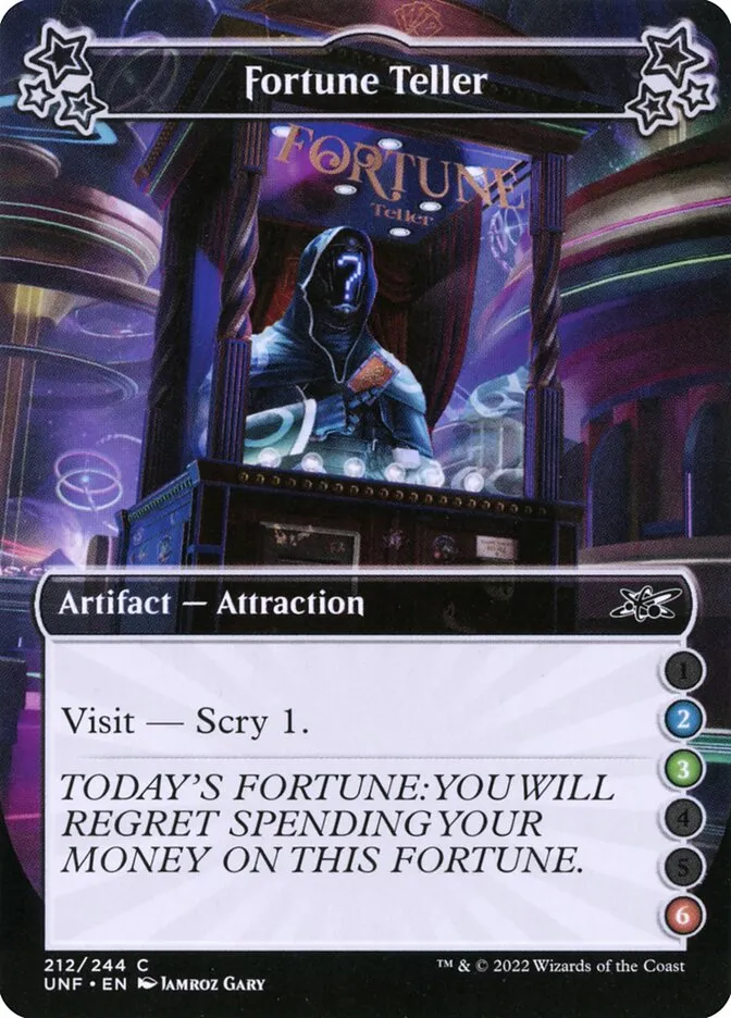 2022 Unfinity Fortune Teller common #212a common card image