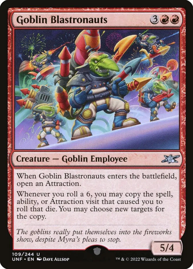 2022 Unfinity Goblin Blastronauts uncommon #109 uncommon card image