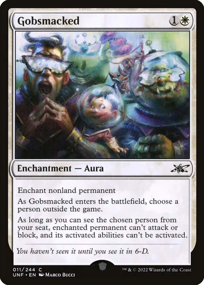 2022 Unfinity Gobsmacked common #11 common card image