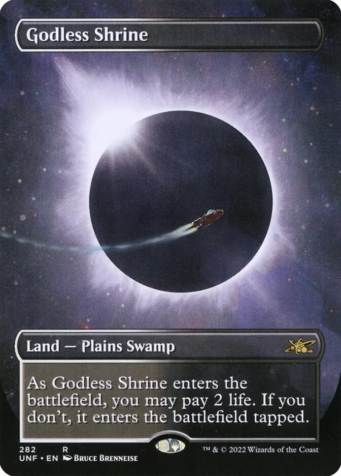 2022 Unfinity Godless Shrine rare #282 rare card image