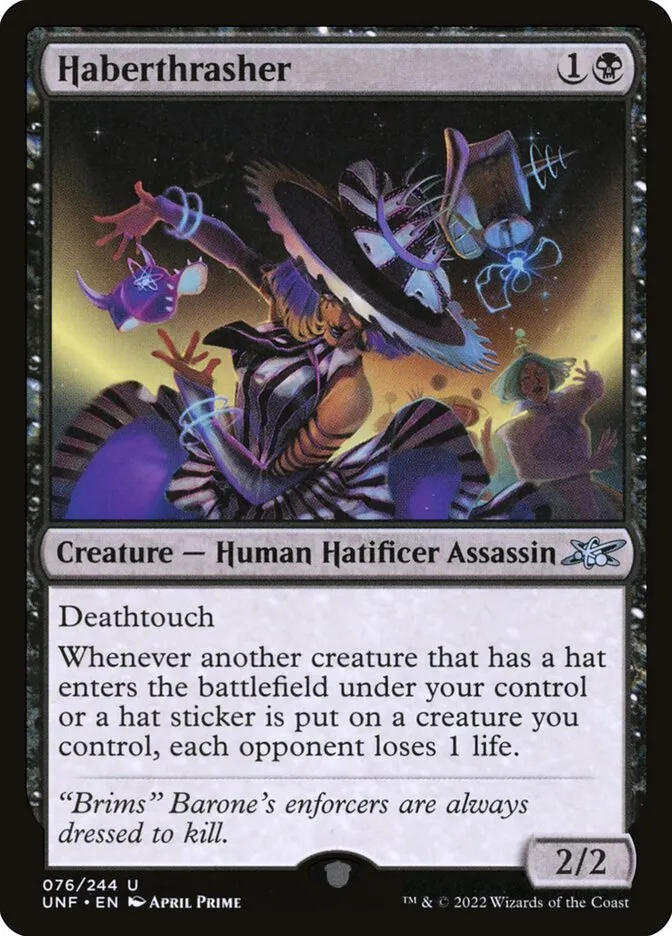2022 Unfinity Haberthrasher uncommon #76 uncommon card image