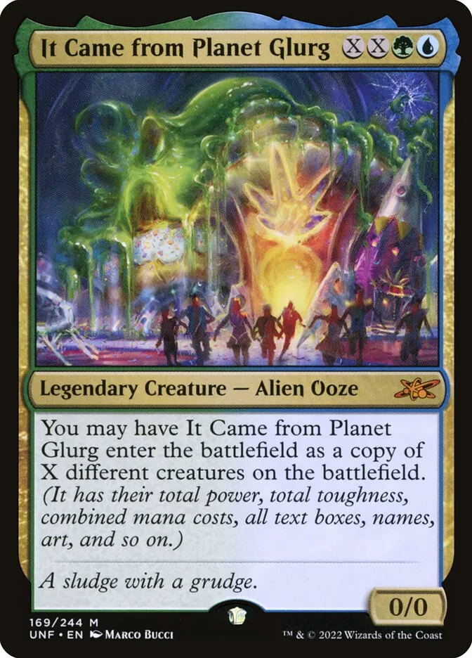 2022 Unfinity It Came from Planet Glurg #169 mythic card image