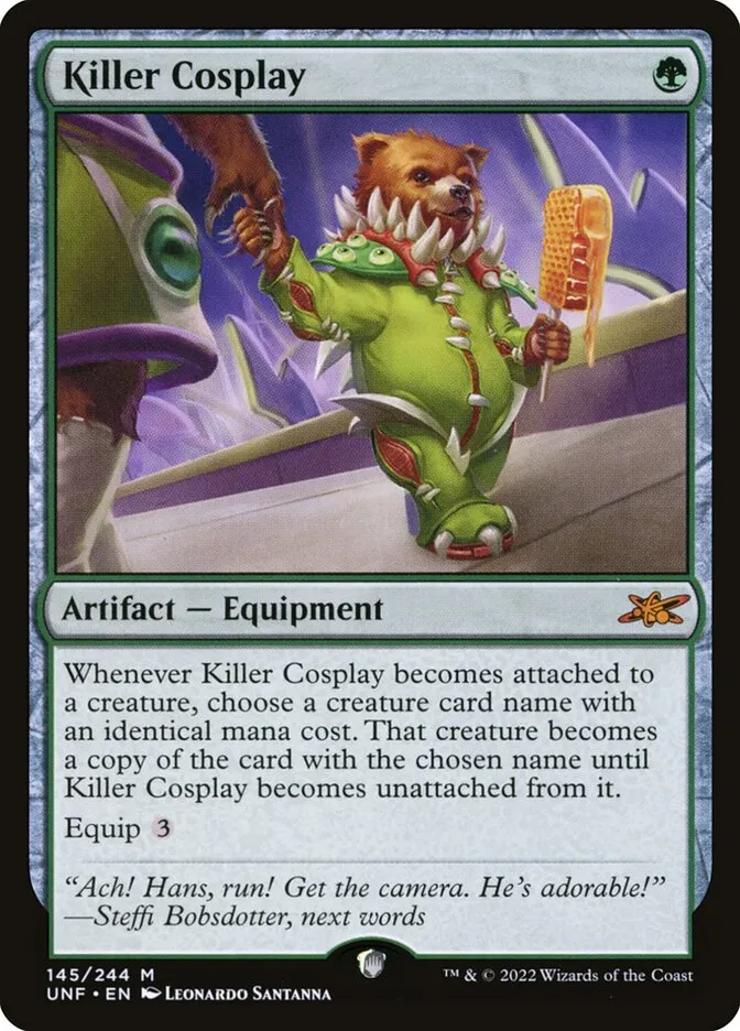 2022 Unfinity Killer Cosplay #145 mythic card image