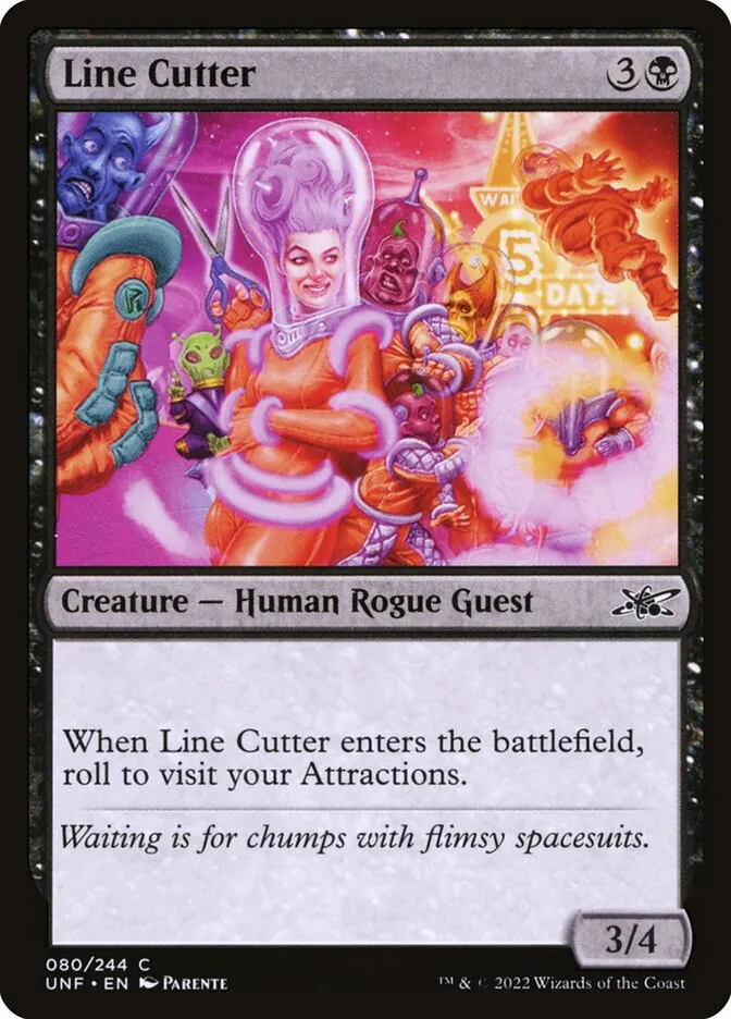 2022 Unfinity Line Cutter common #80 common card image