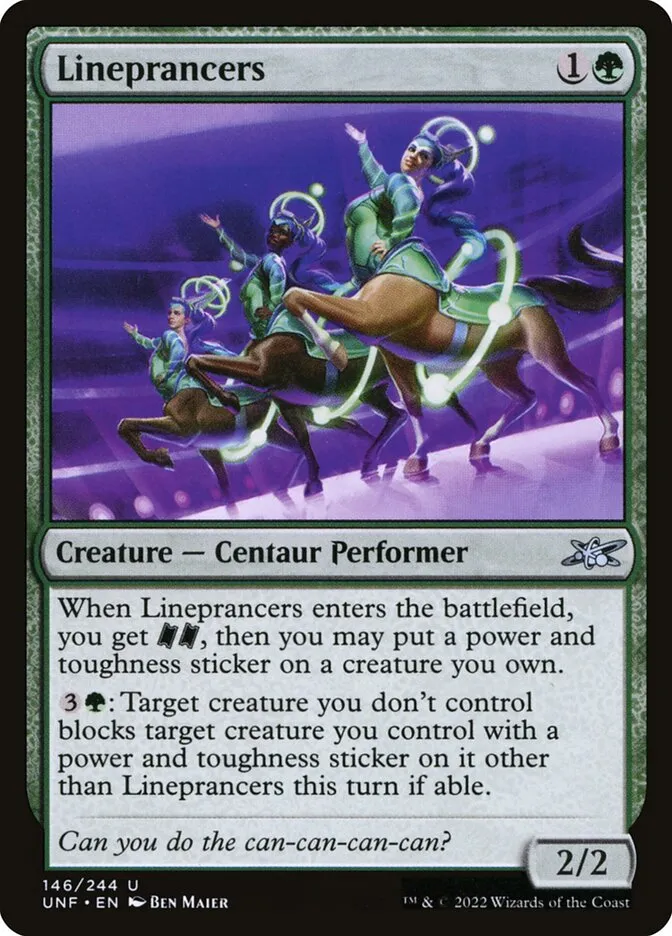 2022 Unfinity Lineprancers uncommon #146 uncommon card image