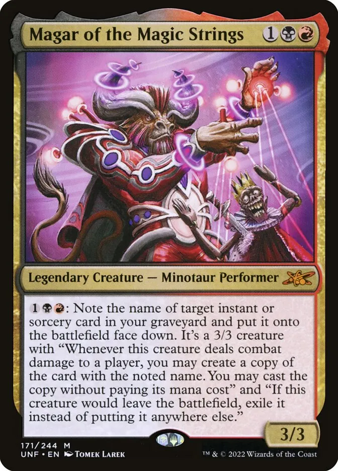 2022 Unfinity Magar of the Magic Strings #171 mythic card image