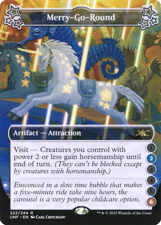 2022 Unfinity Merry-Go-Round #222a rare card image