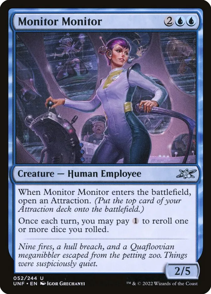2022 Unfinity Monitor Monitor #52 uncommon card image
