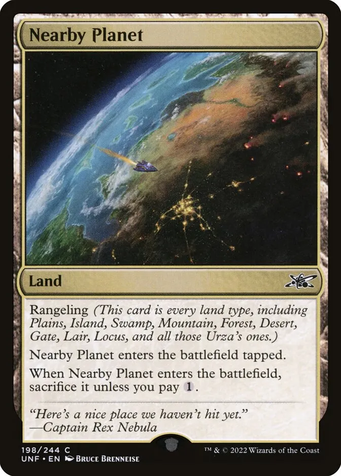 2022 Unfinity Nearby Planet common #198 common card image