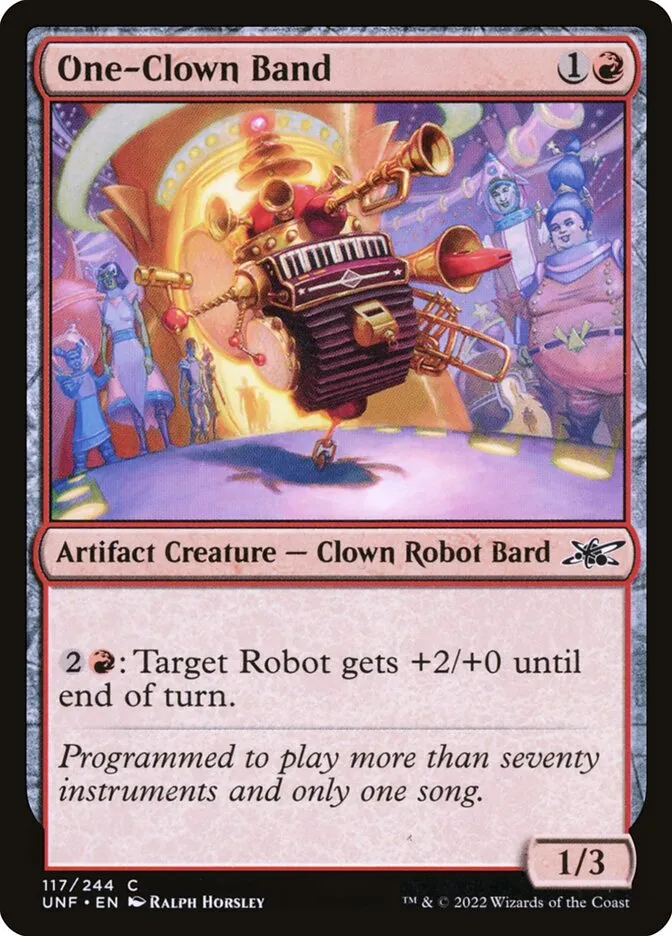 2022 Unfinity One-Clown Band [Galaxy Foil] common #117 common card image