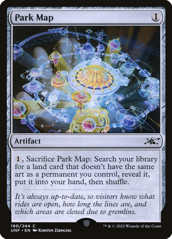 2022 Unfinity Park Map common #190 common card image